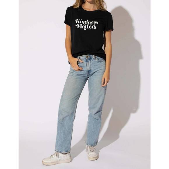 NEW SUBURBAN RIOT kindness matters classic tee in black - Picture 2 of 3